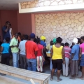 Food being distributed