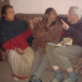 Our once neighbor of the village Elisabeth and Purna Bahadur