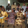Rev Wyn Hughes visits adult literacy class