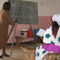 Adult literacy class