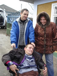 one of the men, Vanya, arriving for the first time at Casa Matei
