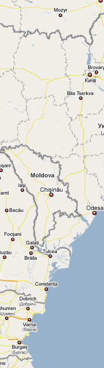 Map of Moldova