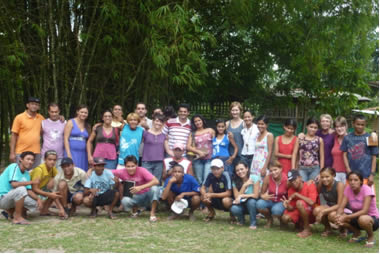 The ARCA team with some of the street children