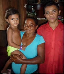 Anderson and his mother